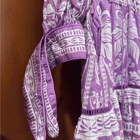 FARM Rio Purple and White Patterned Blouse - Picture 5 of 6